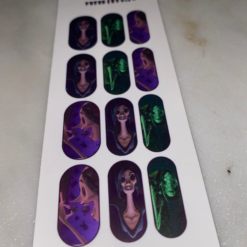 Coraline Halloween Nail Decals